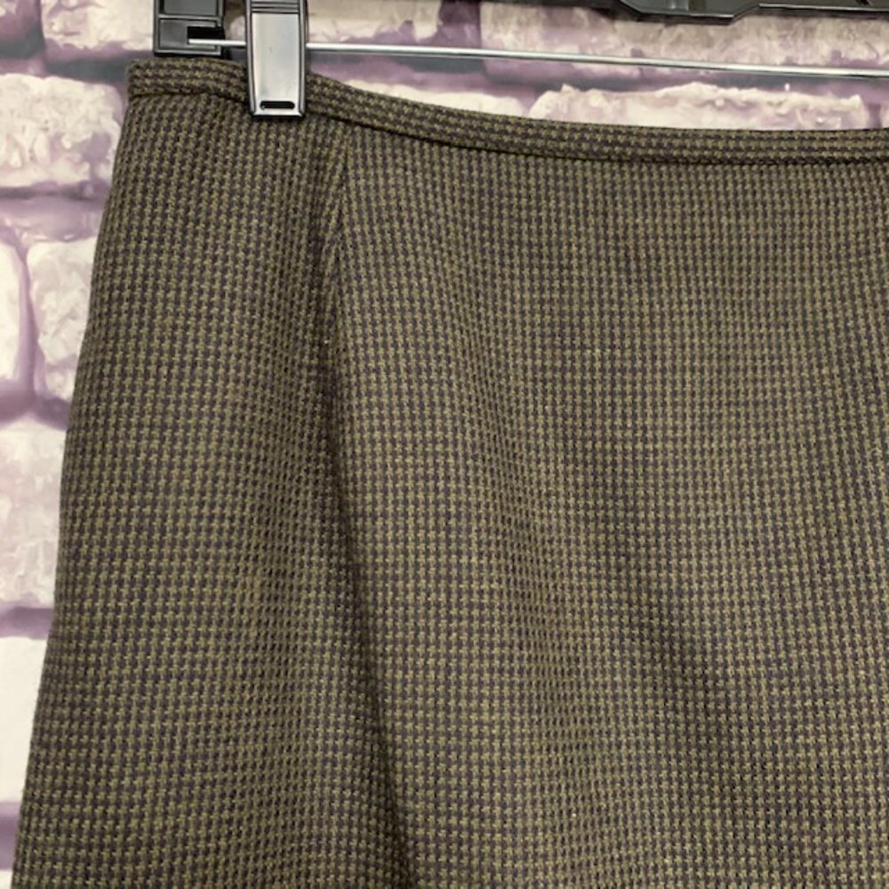 Rena Rowan Houndstooth Fully Lined Skirt Size 14 - Picture 2 of 8